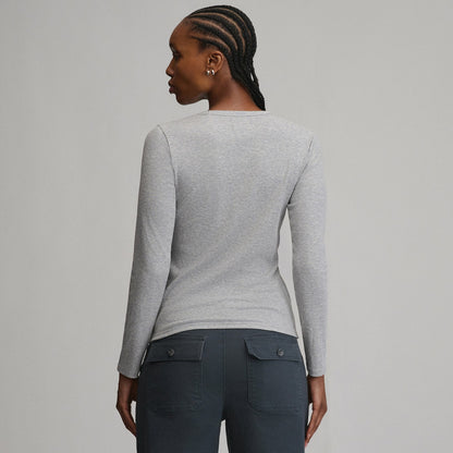 Eddie Bauer Women's Softline Rib Long-Sleeve Crew