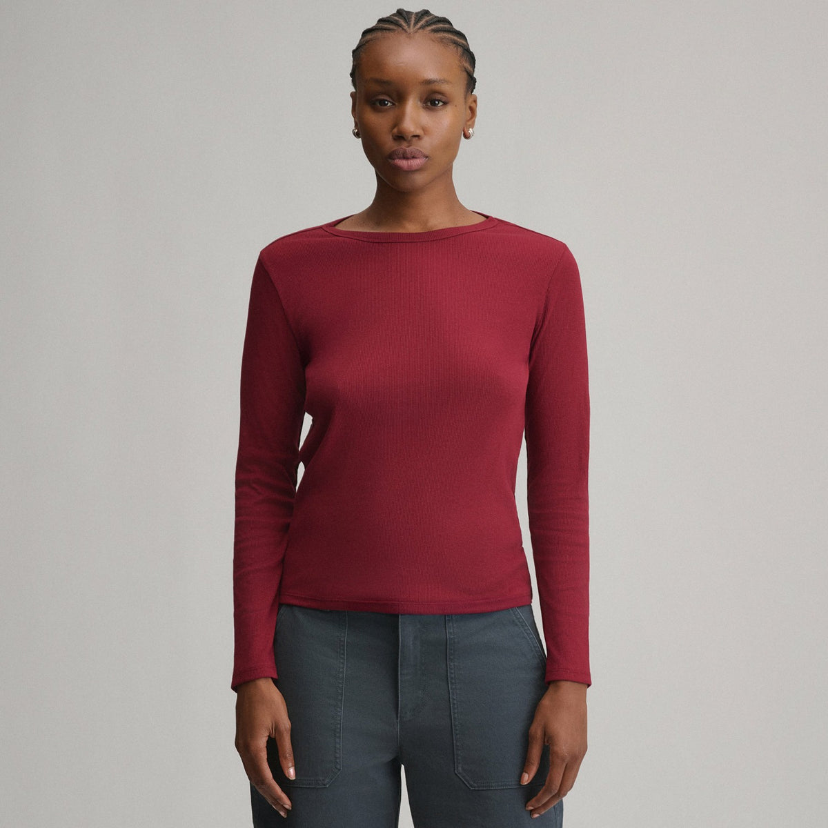 Eddie Bauer Women's Softline Rib Long-Sleeve Crew