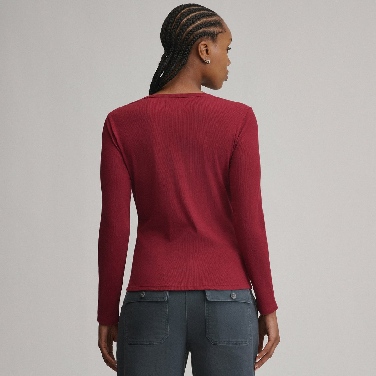 Eddie Bauer Women's Softline Rib Long-Sleeve Crew