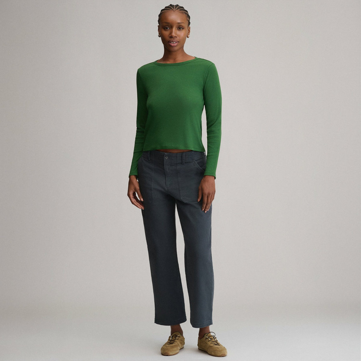 Eddie Bauer Women's Softline Rib Long-Sleeve Crew