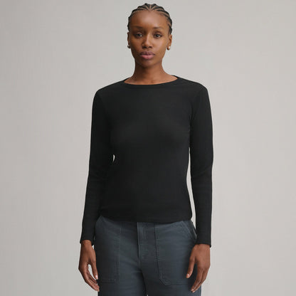 Eddie Bauer Women's Softline Rib Long-Sleeve Crew