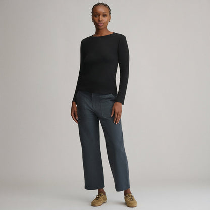 Eddie Bauer Women's Softline Rib Long-Sleeve Crew