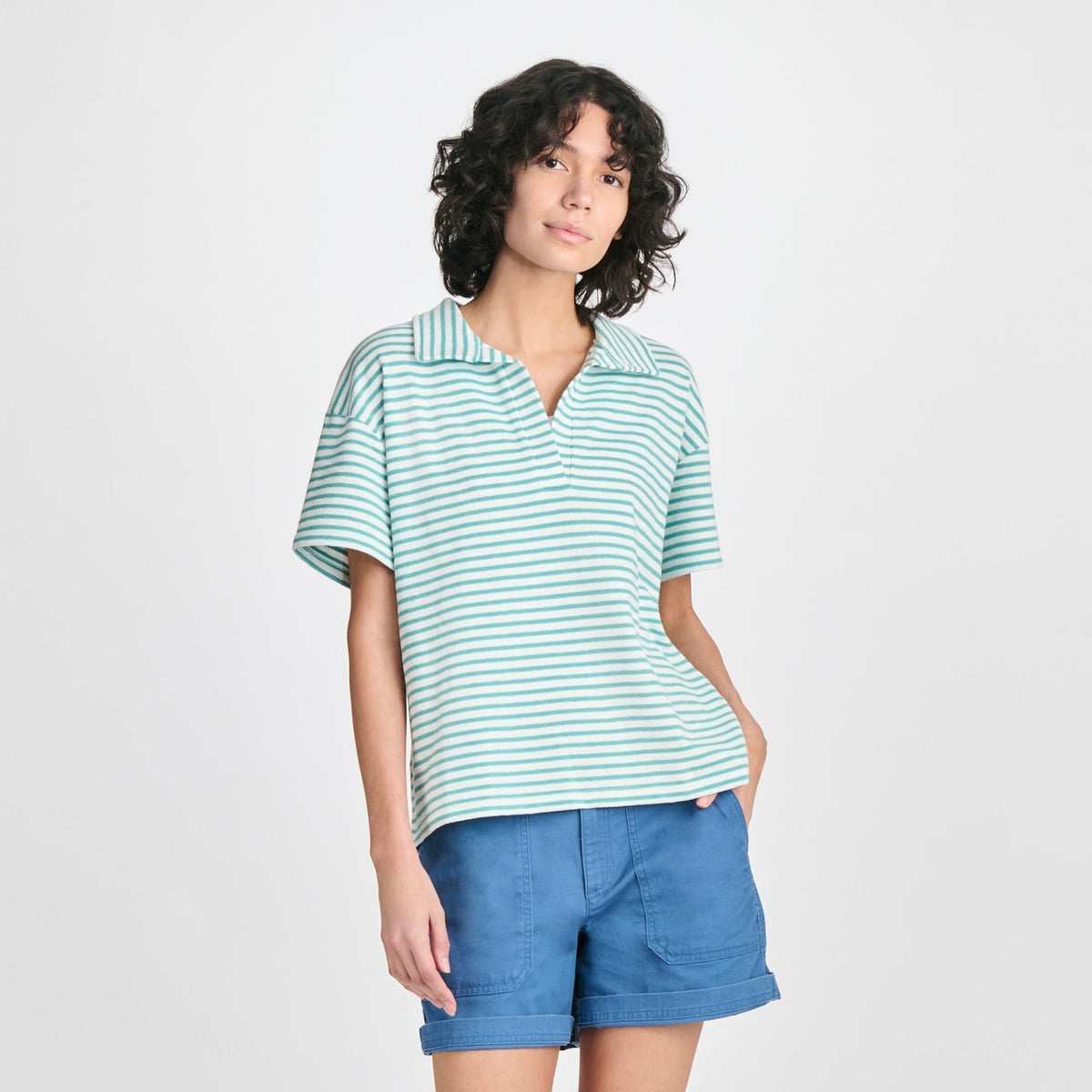 Eddie Bauer Women's Northport Textured SS Slub