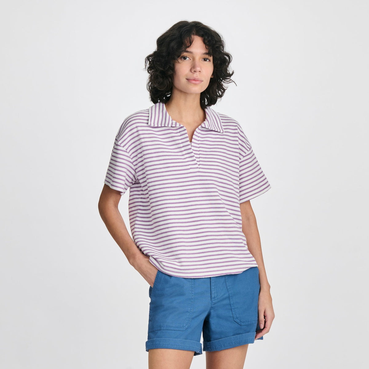 Eddie Bauer Women's Northport Textured SS Slub