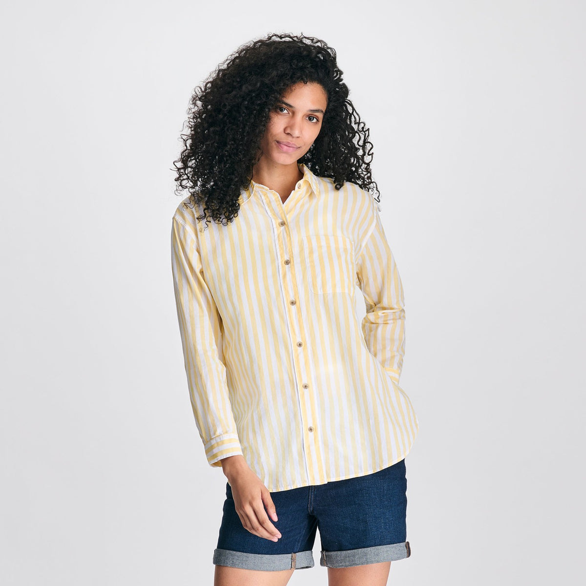 Eddie Bauer Women's Poplin LS Button Down Shirt