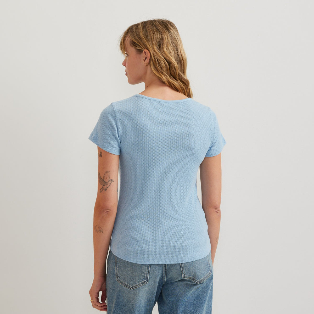 Eddie Bauer Women's Pointelle Dobby SS