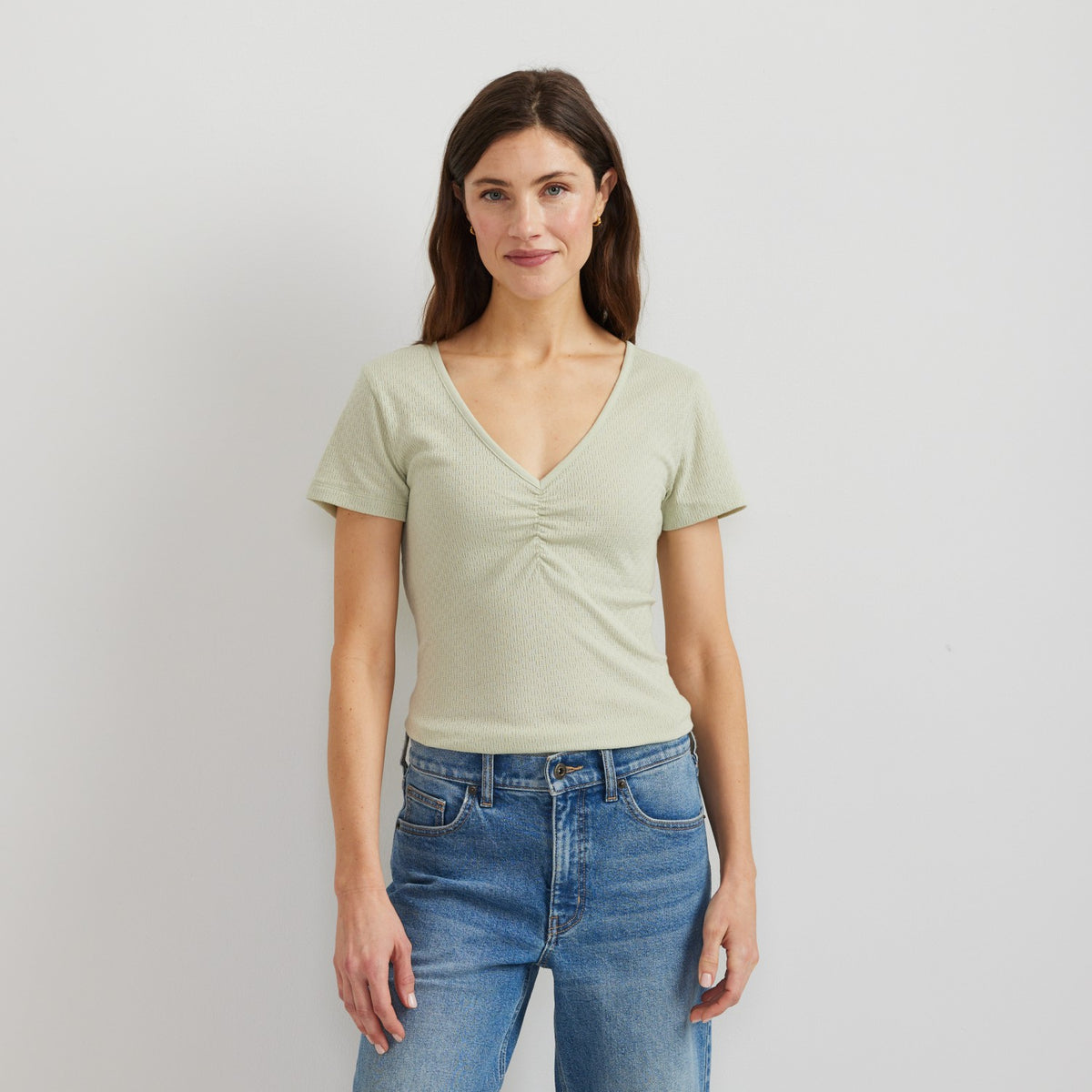 Eddie Bauer Women's Pointelle Dobby SS