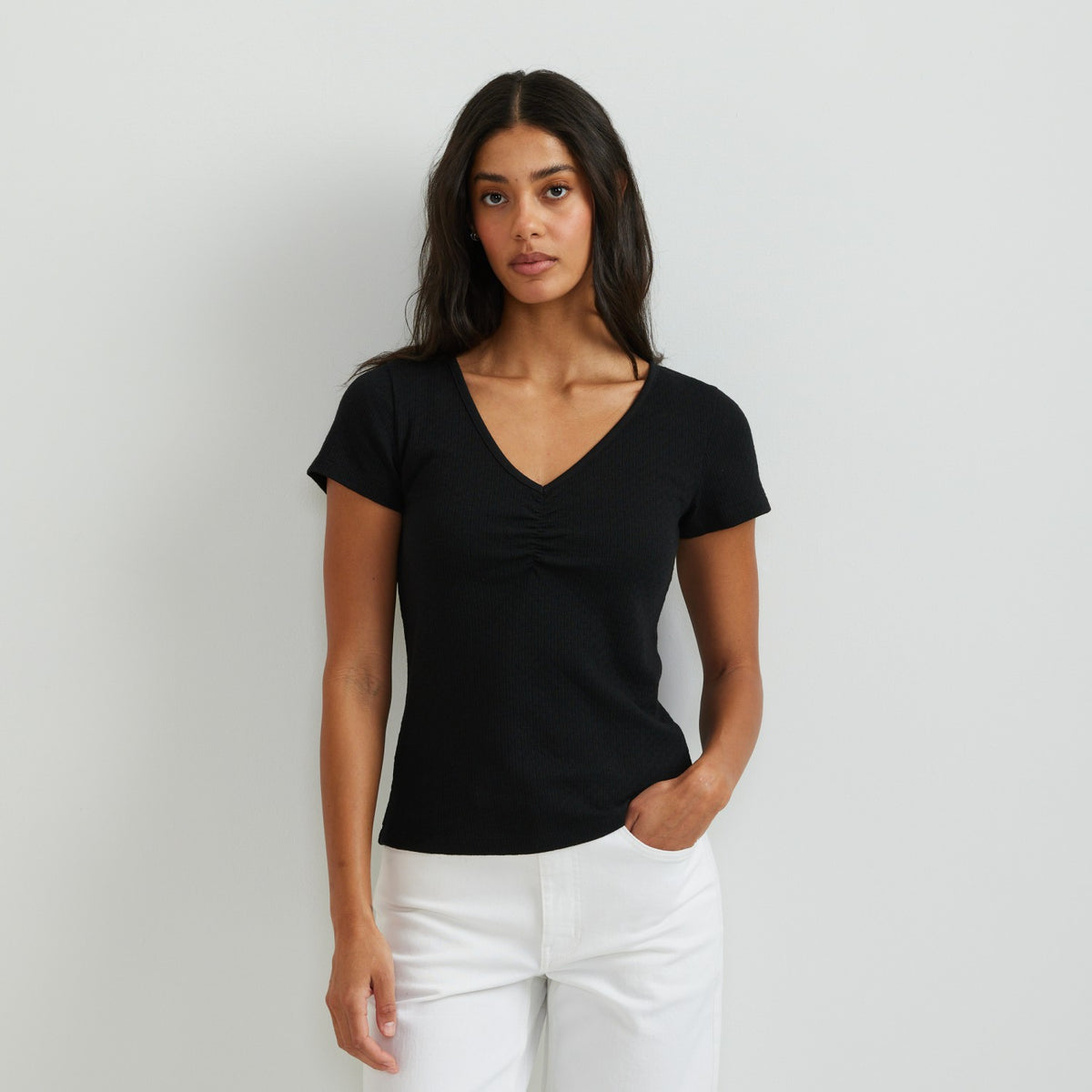 Eddie Bauer Women's Pointelle Dobby SS