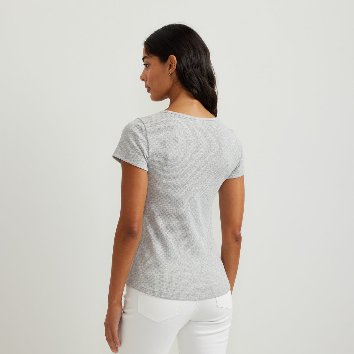 Eddie Bauer Women's Pointelle Dobby SS