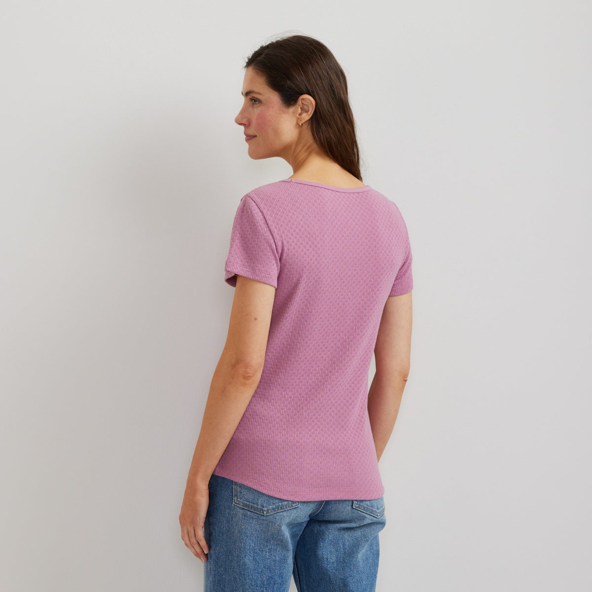 Eddie Bauer Women's Pointelle Dobby SS