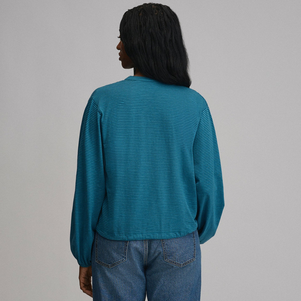 Eddie Bauer Women's Long-Sleeve Button Front Drawstring Hem Top