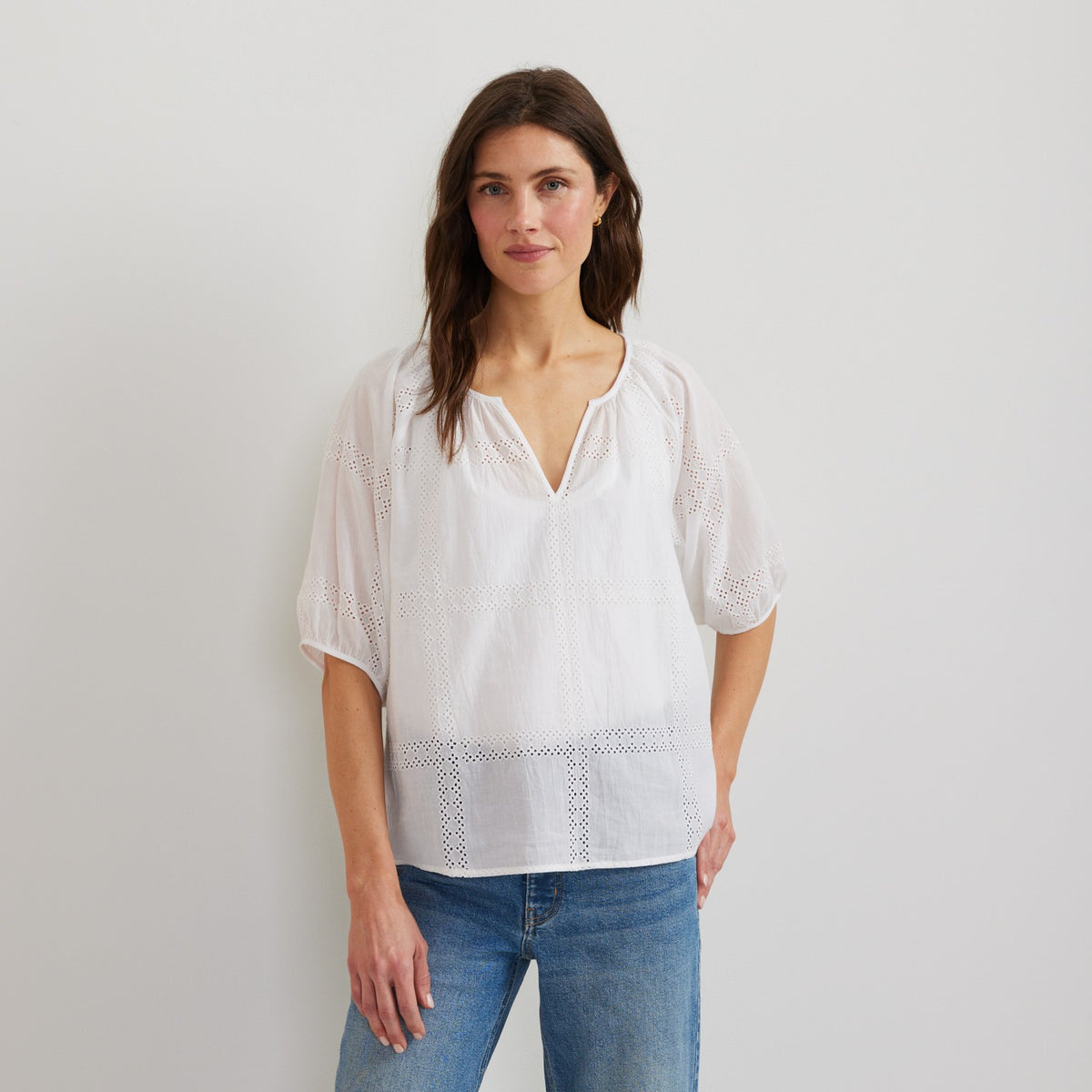 Eddie Bauer Women's Eyelet SS Shirt