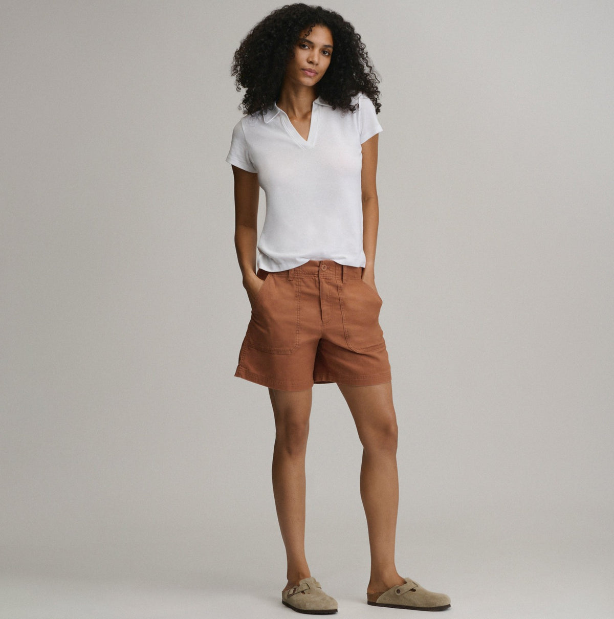 Eddie Bauer Women's Everyday SS Collared Split Nk