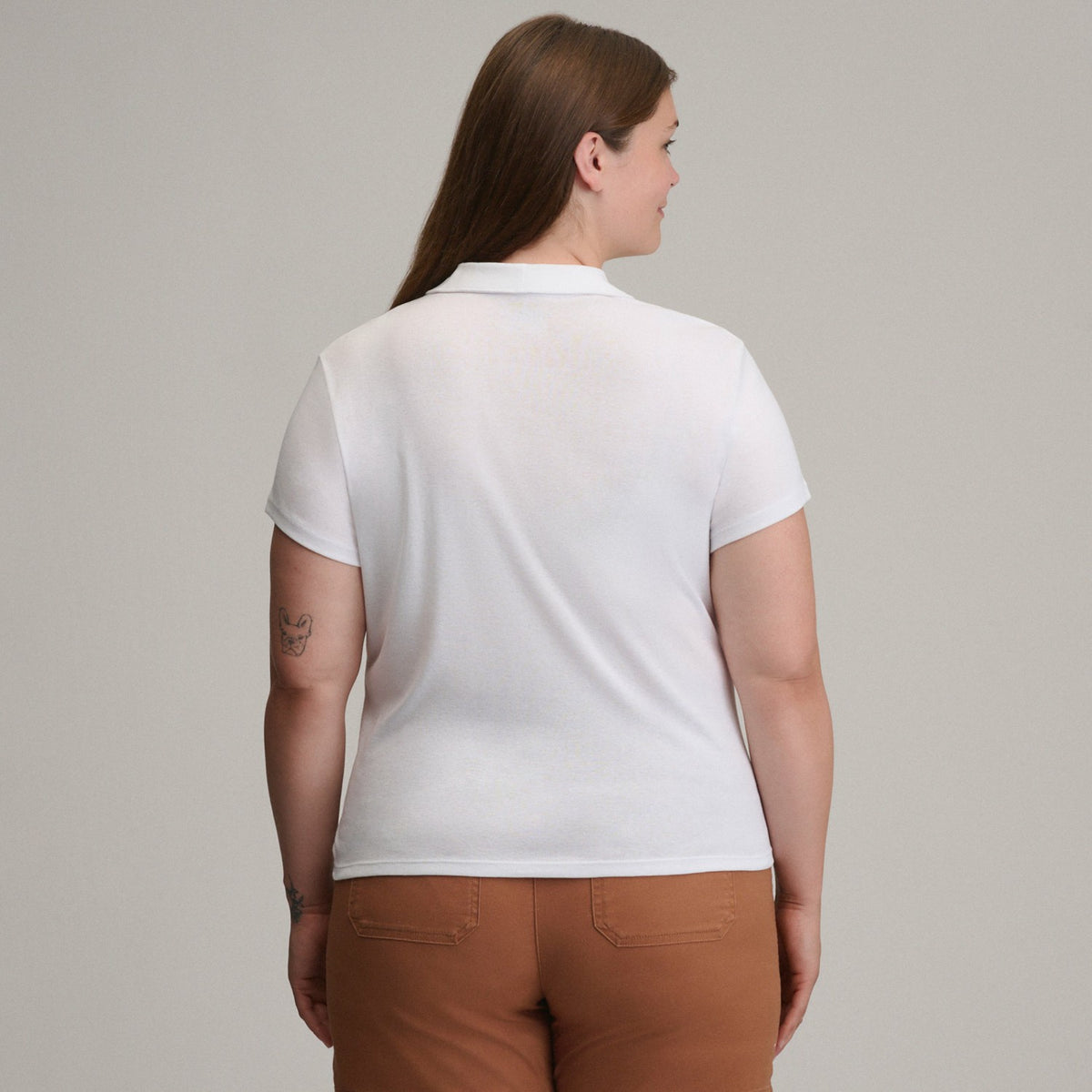 Eddie Bauer Women's Everyday SS Collared Split Nk