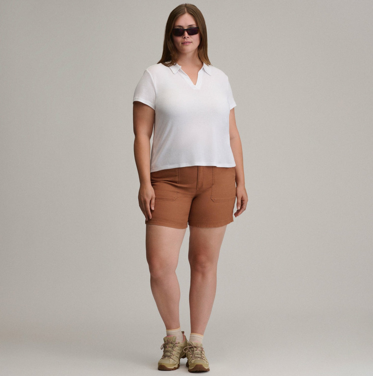 Eddie Bauer Women's Everyday SS Collared Split Nk