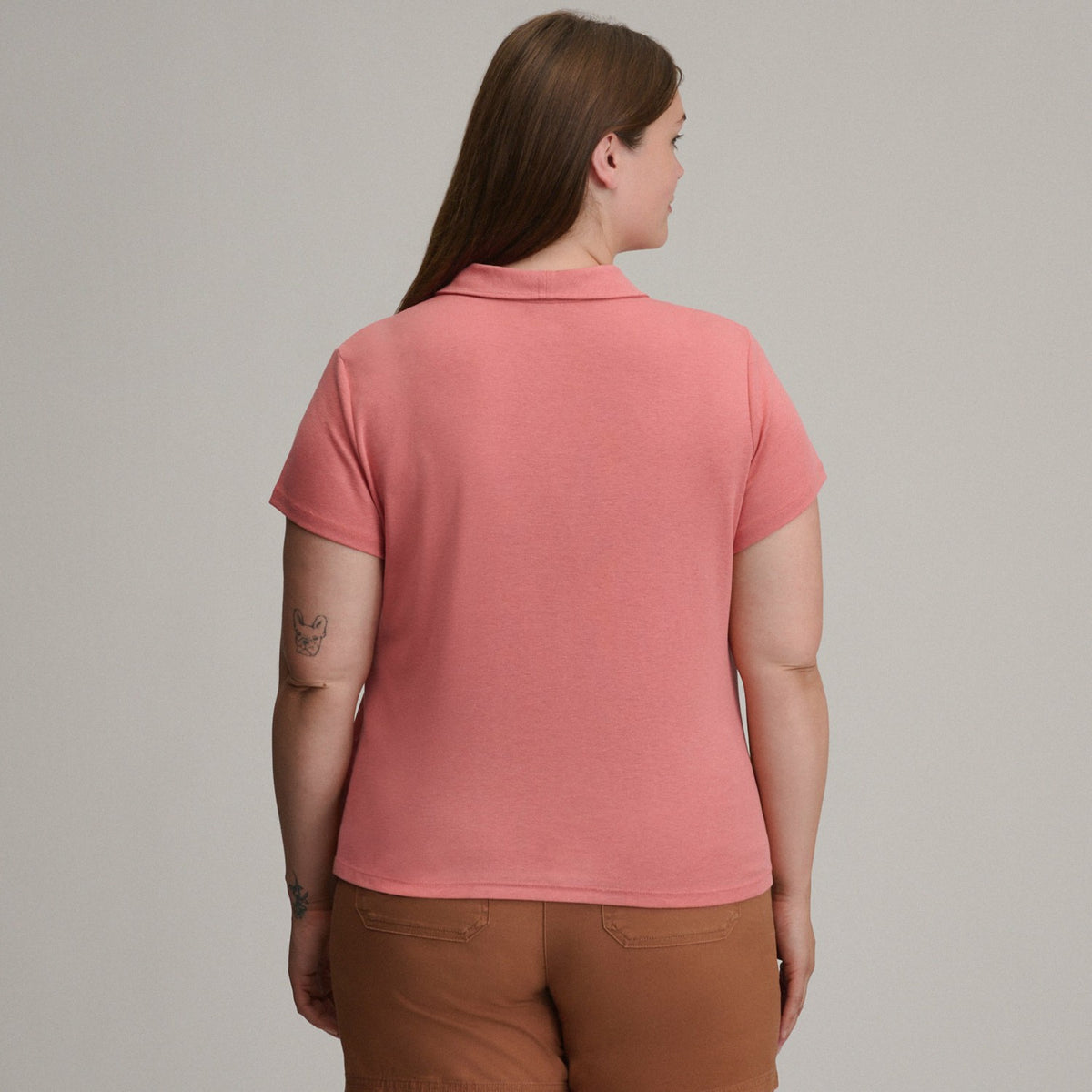 Eddie Bauer Women's Everyday SS Collared Split Nk