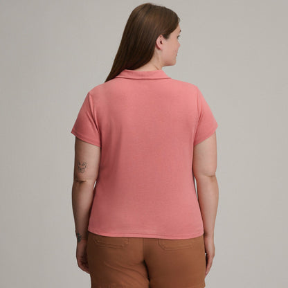 Eddie Bauer Women's Everyday SS Collared Split Nk