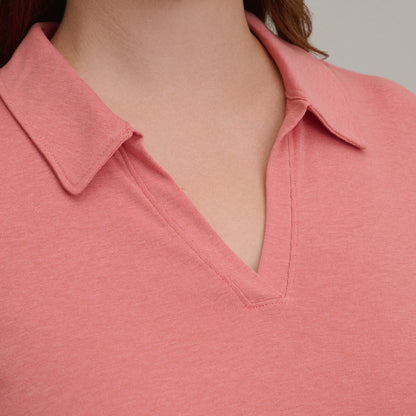 Eddie Bauer Women's Everyday SS Collared Split Nk