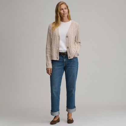 Eddie Bauer Women's Everloft Cable Cardigan Sweater