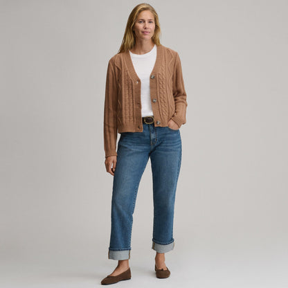 Eddie Bauer Women's Everloft Cable Cardigan Sweater