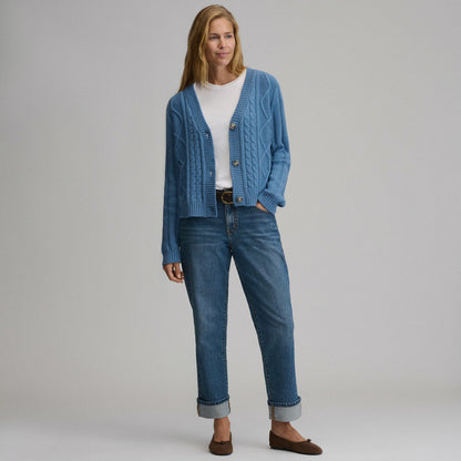Eddie Bauer Women's Everloft Cable Cardigan Sweater