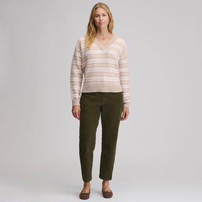 Eddie Bauer Women's Signature V-Neck Sweater - Pattern
