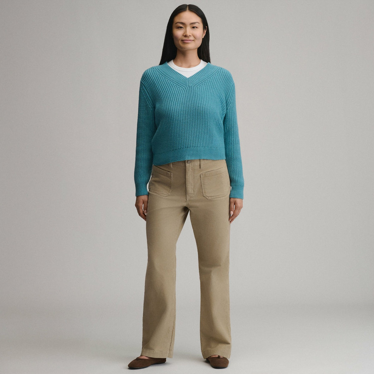 Eddie Bauer Women's Everloft V-Neck Sweater