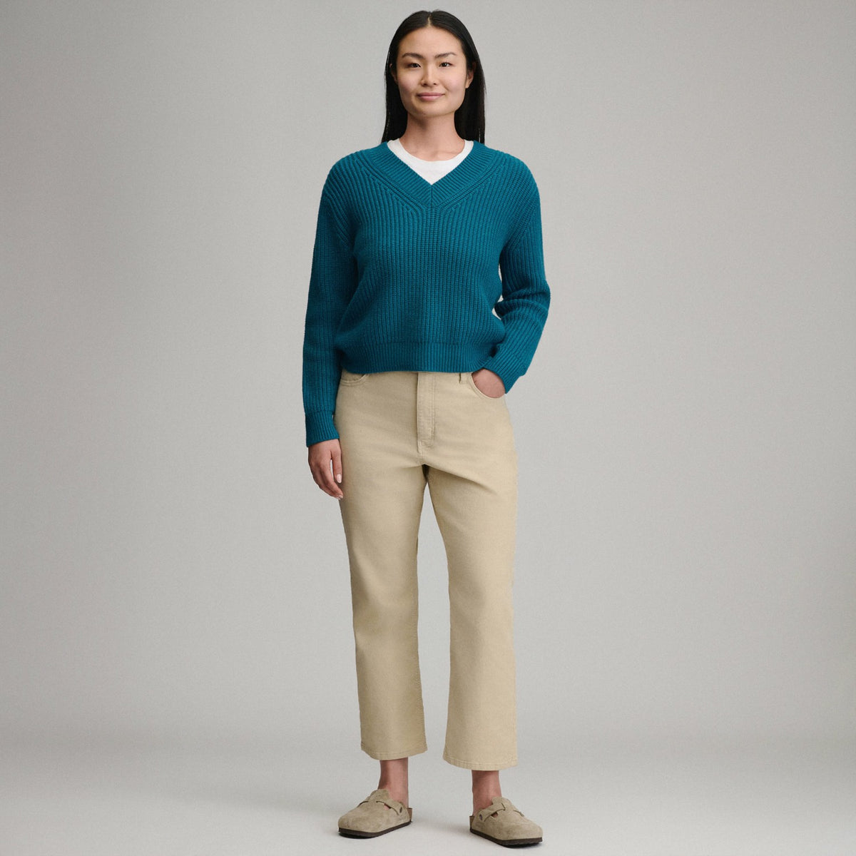 Eddie Bauer Women's Everloft V-Neck Sweater