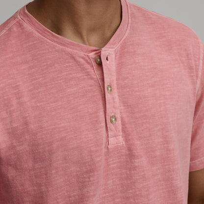 Eddie Bauer Men's SS Sunwashed Cotton Henley