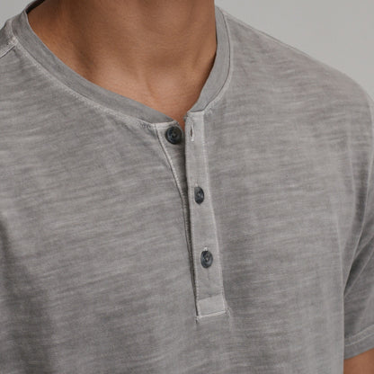 Eddie Bauer Men's SS Sunwashed Cotton Henley