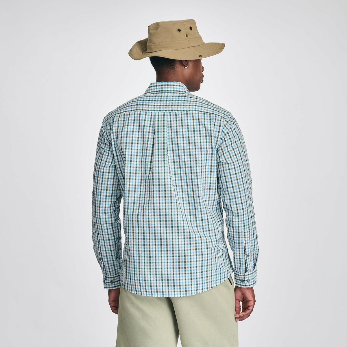 Eddie Bauer Men's LS Pack It Seersucker 3.0