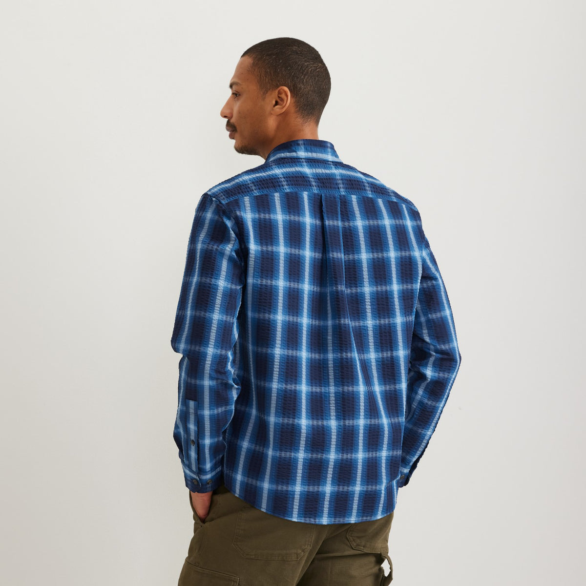 Eddie Bauer Men's LS Pack It Seersucker 3.0