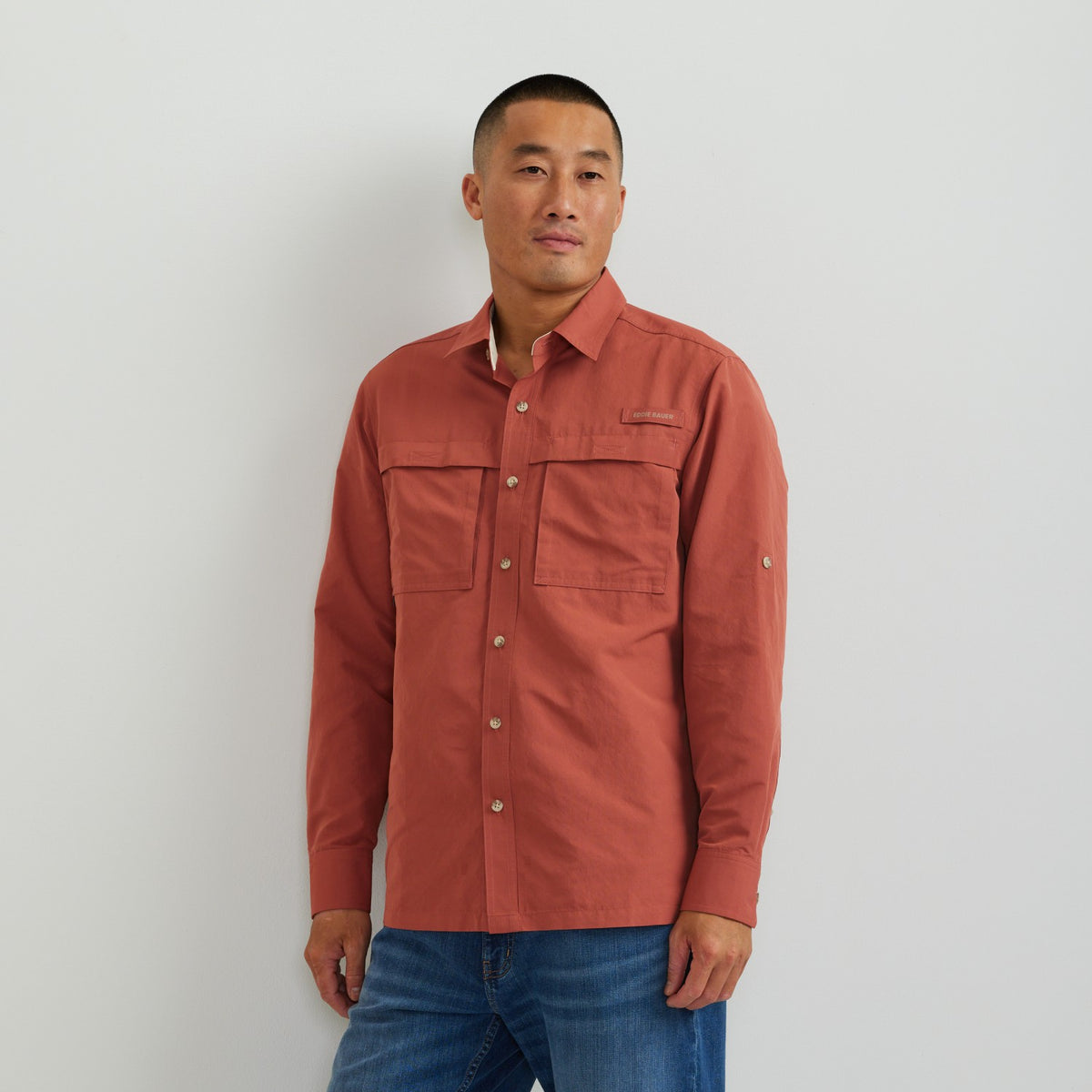 Eddie Bauer Men's LS Rainier Ripstop Shirt