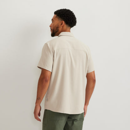 Eddie Bauer Men's SS Destination Shirt-Solid