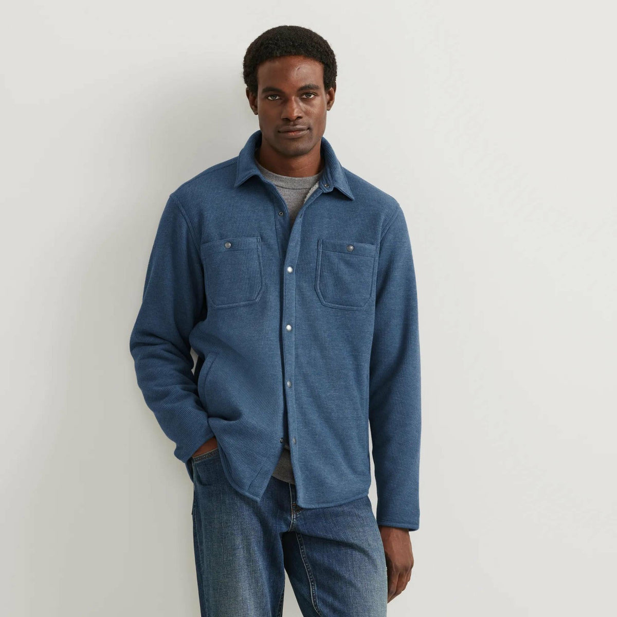 Eddie Bauer Men's LS Faux Shearling Lined The
