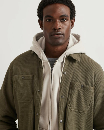 Eddie Bauer Men's LS Faux Shearling Lined The