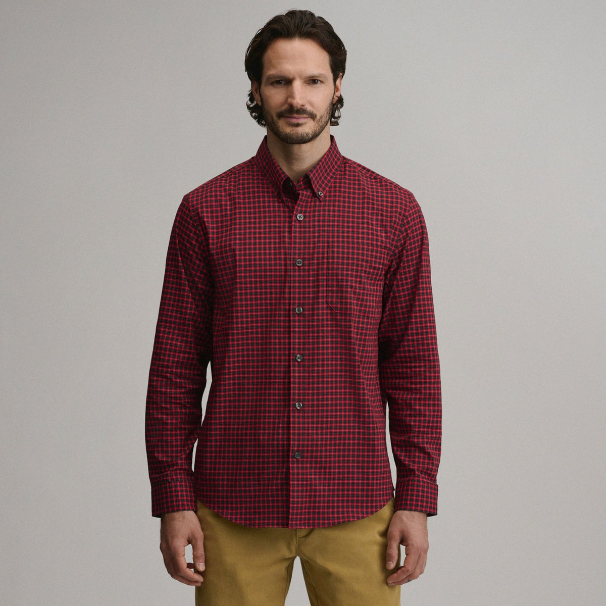 Eddie Bauer Men's Long-Sleeve Voyager 2.0 Dress Shirt