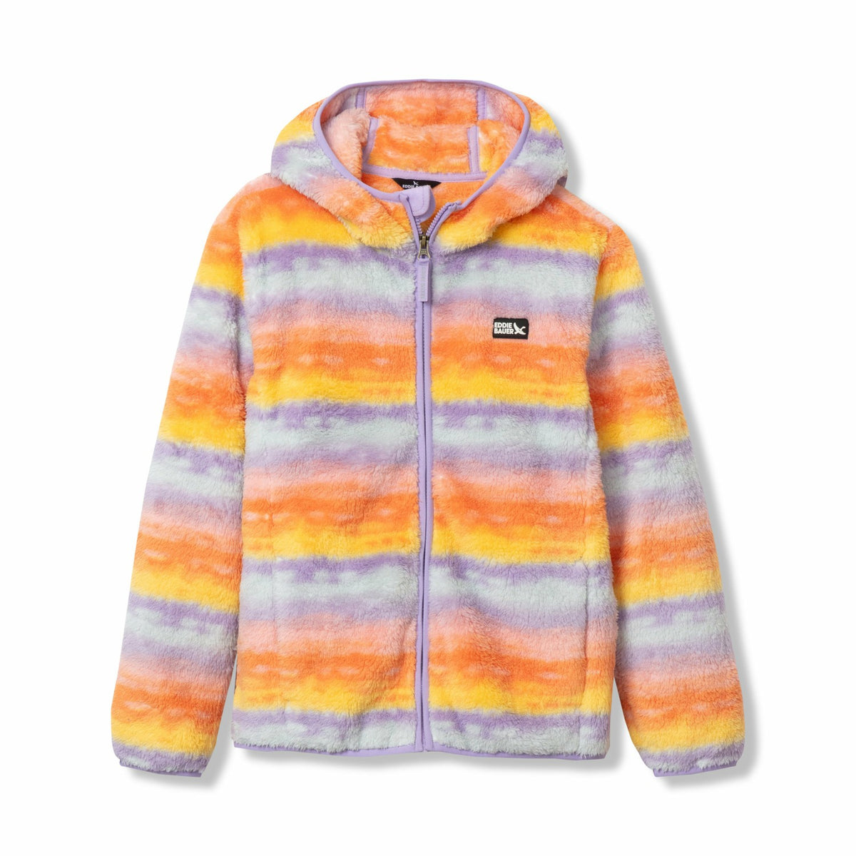 Eddie Bauer Kids Kids Quest Fleece Plush Hooded Jacket - Print