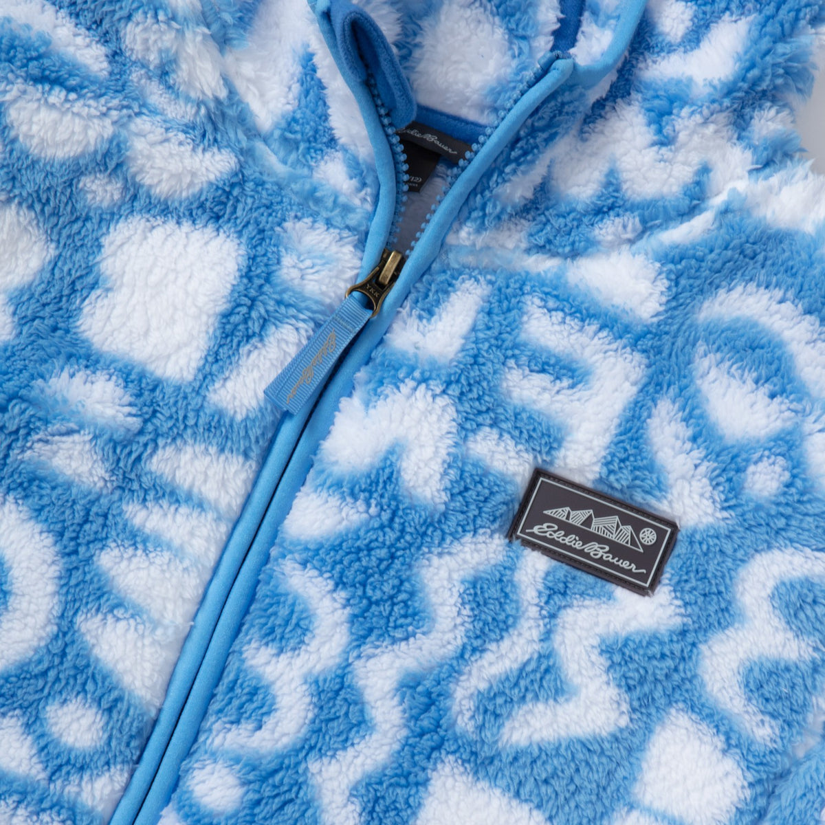 Eddie Bauer Kids Kids Quest Fleece Plush Hooded Jacket - Print