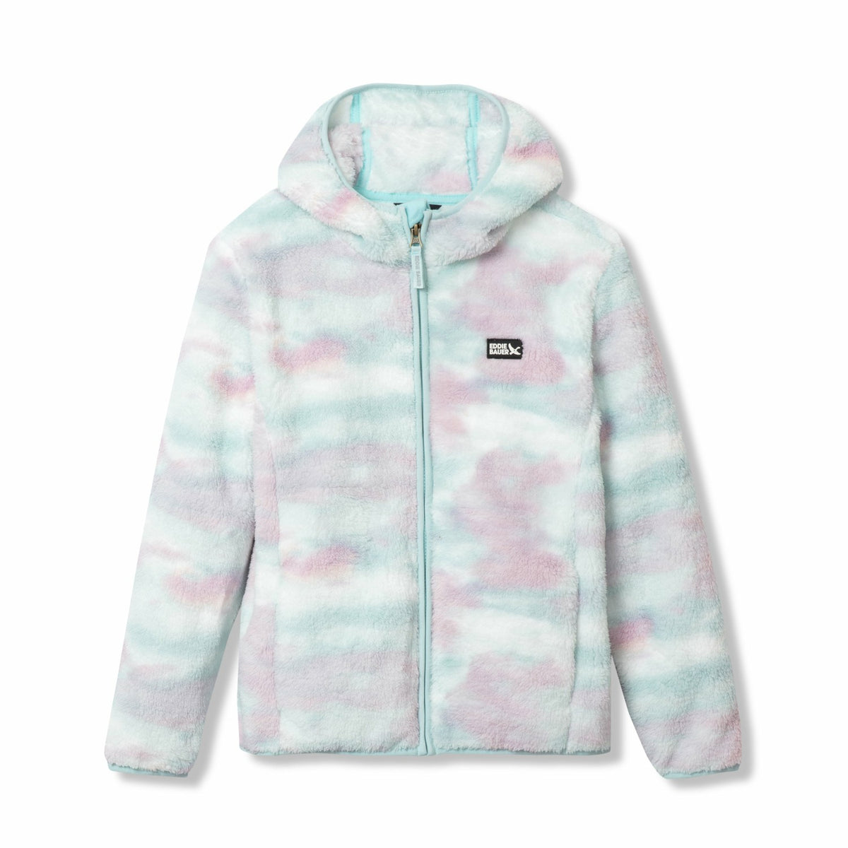 Eddie Bauer Kids Kids Quest Fleece Plush Hooded Jacket - Print