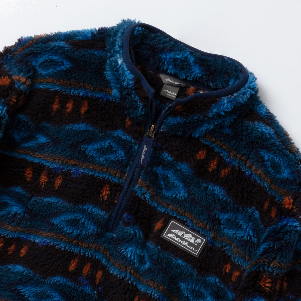 Eddie Bauer Kids Kids Quest Fleece Plush 1/4-Zip Jacket - Print