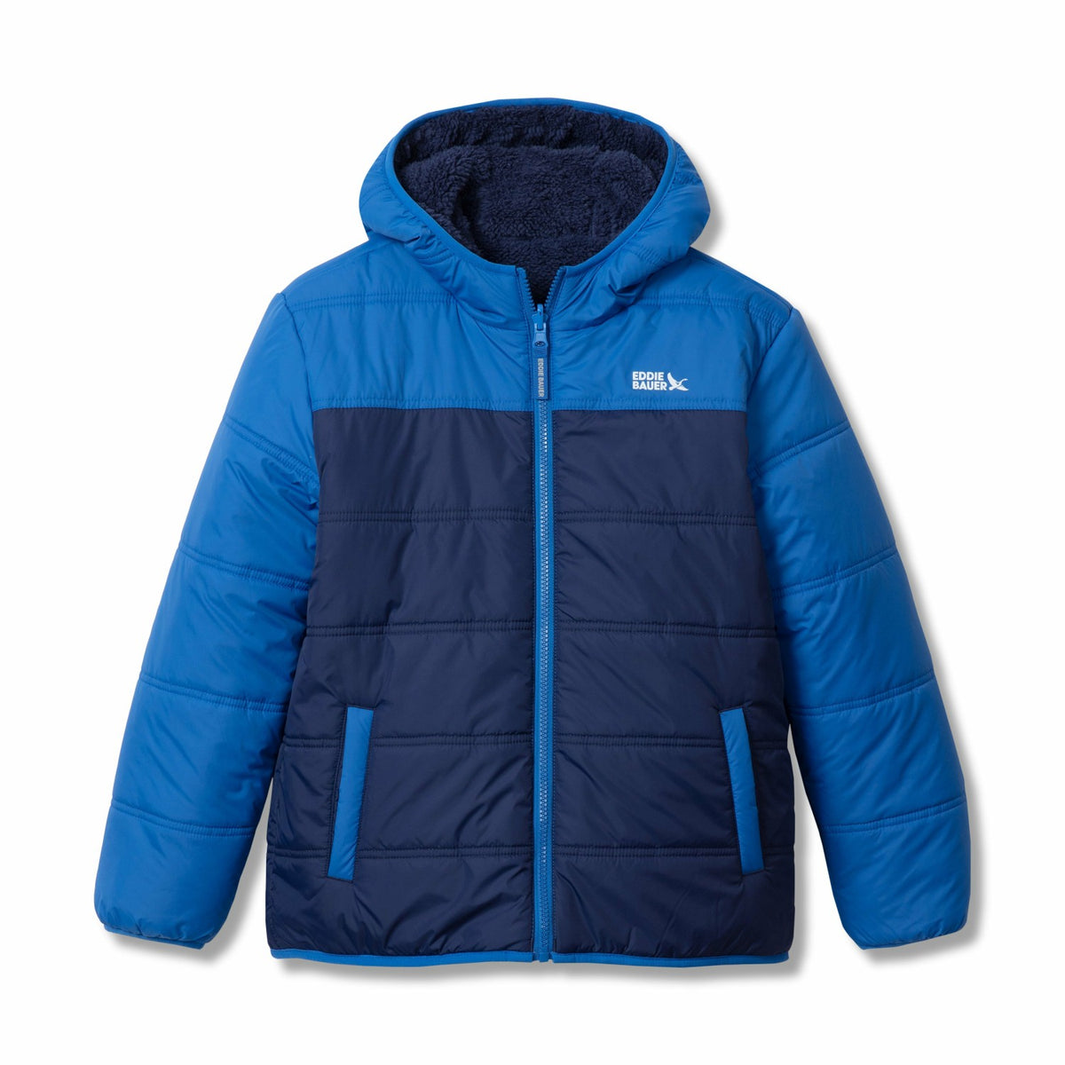Eddie Bauer Kids Boys Deer Harbor Reversible Hooded Jacket