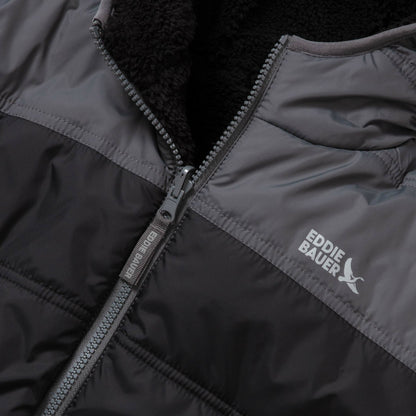 Eddie Bauer Kids Boys Deer Harbor Reversible Hooded Jacket