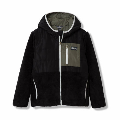 Eddie Bauer Kids Kids Fleece Mixed Media Hooded Jacket