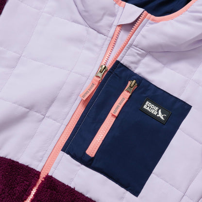 Eddie Bauer Kids Kids Fleece Mixed Media Hooded Jacket