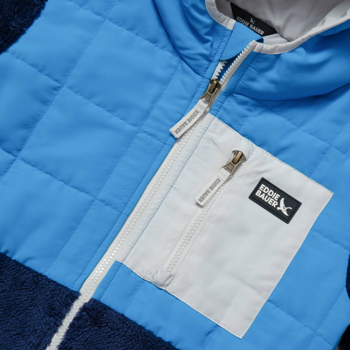Eddie Bauer Kids Kids Fleece Mixed Media Hooded Jacket