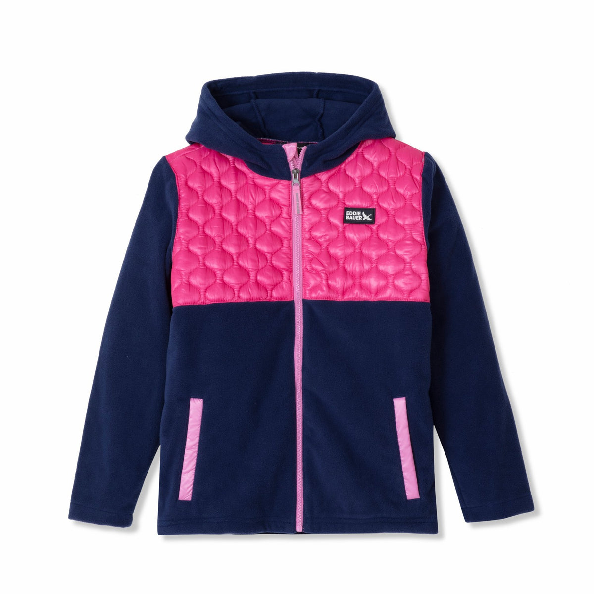 Eddie Bauer Kids Kids Quest Fleece Mixed Media Hooded Jacket