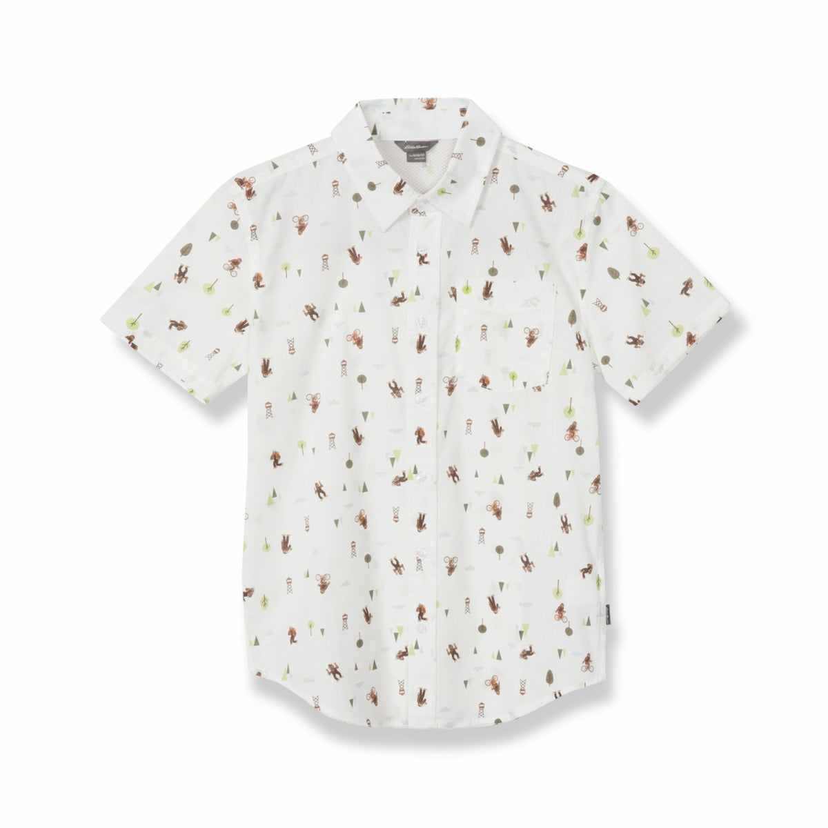 Eddie Bauer Kids Boys Short-Sleeve On The Go Poplin Shirt