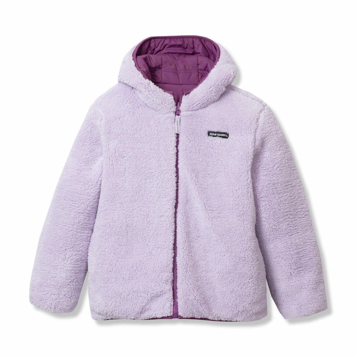 Eddie Bauer Kids Girls Deer Harbor Reversible Hooded Jacket