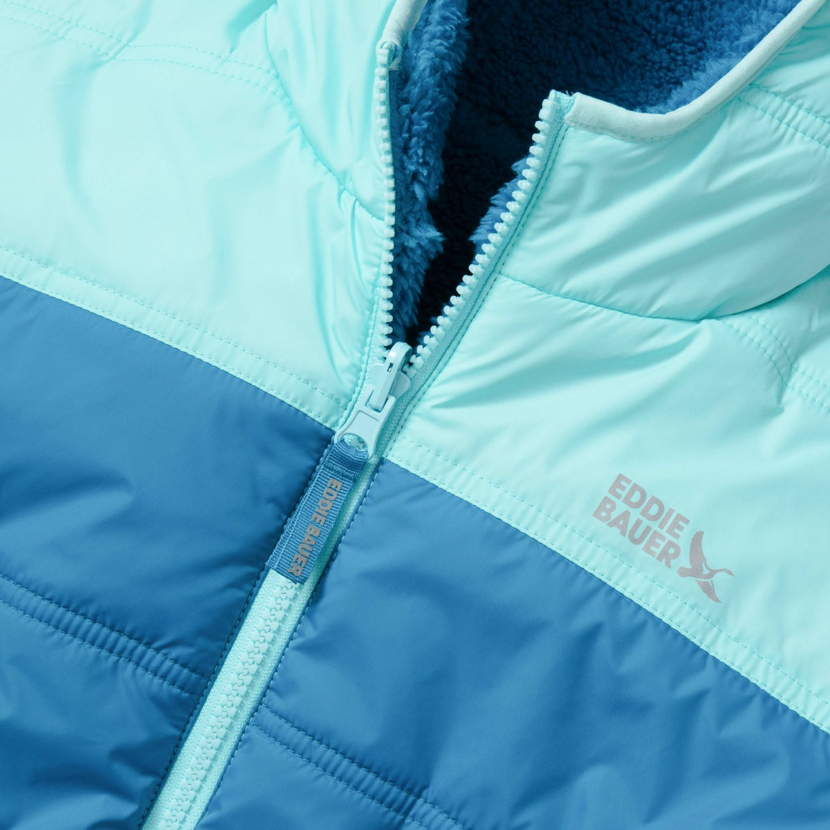 Eddie Bauer Kids Girls Deer Harbor Reversible Hooded Jacket